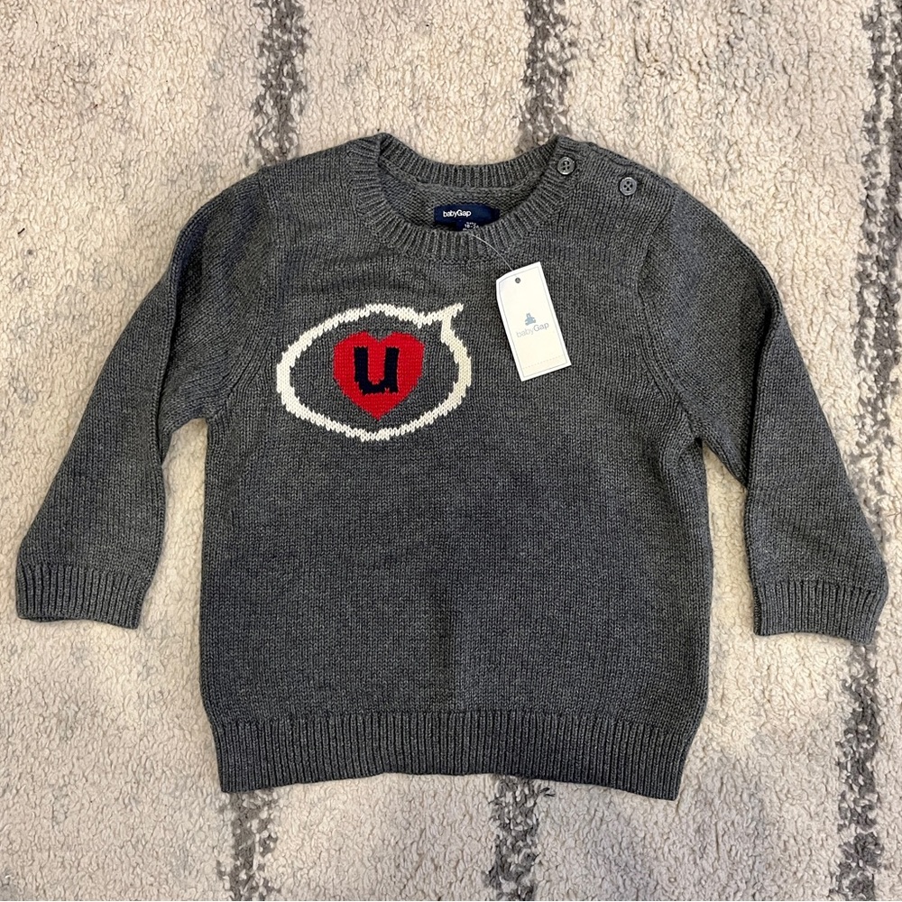 NWT Baby Gap love u sweater